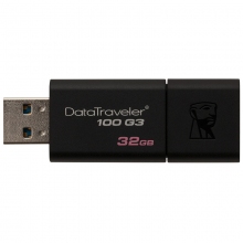 金士顿（Kingston）32GB USB3.0 U盘 DT100G3 黑色 滑盖